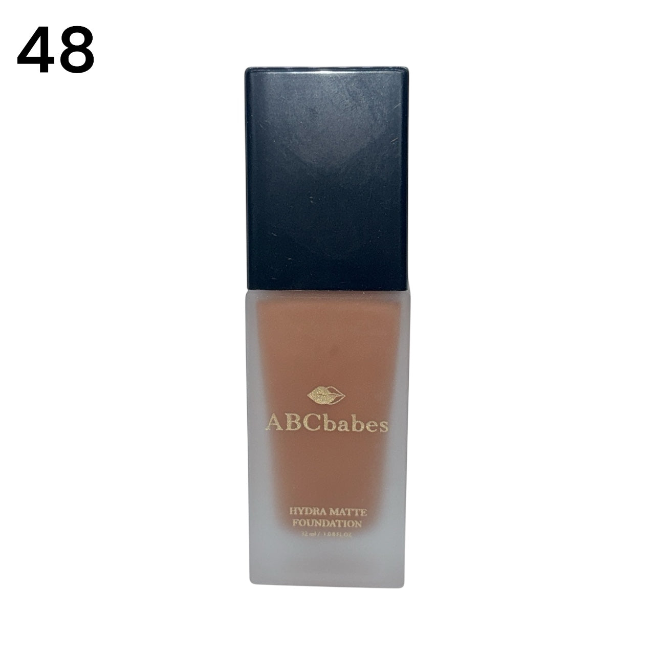 ABCbabes deep rich tan shade with neutral undertones with hydra matte finish liquid foundation